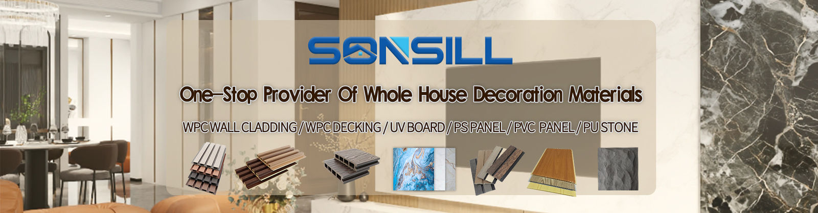 El panel de pared exterior de WPC