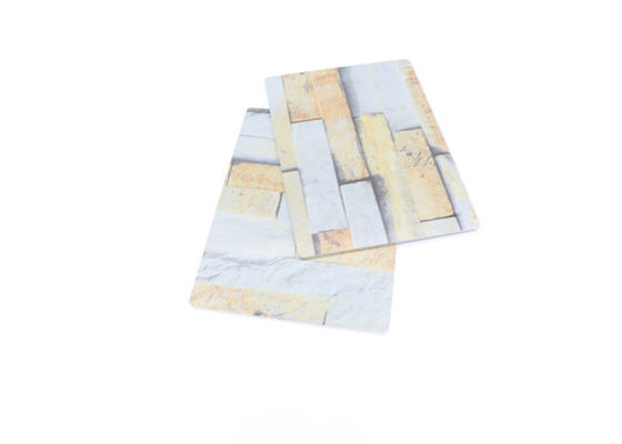 Los paneles de pared ULTRAVIOLETA decorativos de la alta de la prenda impermeable del PVC hoja brillante del mármol