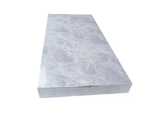 Alta hoja de impresión brillante del mármol del PVC para la decoración de la pared
