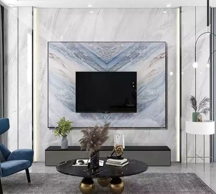 Alta hoja de impresión brillante del mármol del PVC para la decoración de la pared