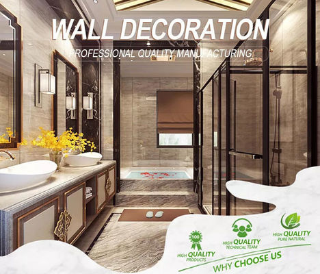 Alta hoja de impresión brillante del mármol del PVC para la decoración de la pared