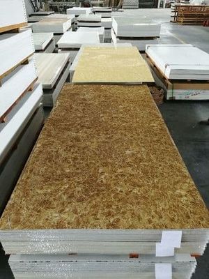Hoja de mármol ULTRAVIOLETA decorativa interior alternativa de mármol 1220x2800x3m m del PVC