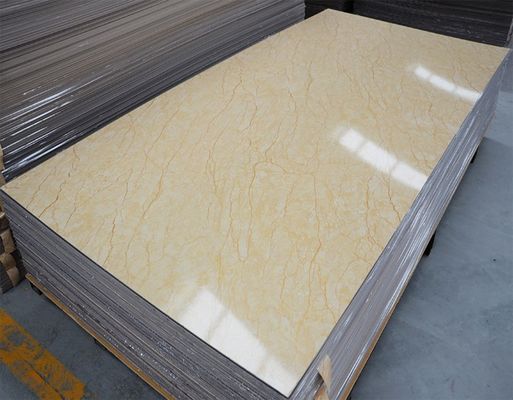 Hoja de mármol ULTRAVIOLETA decorativa interior alternativa de mármol 1220x2800x3m m del PVC