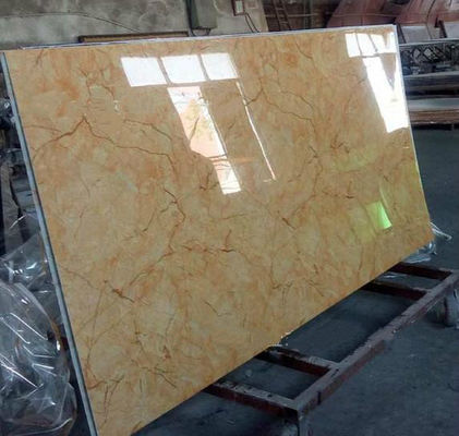 Hoja de mármol ULTRAVIOLETA decorativa interior alternativa de mármol 1220x2800x3m m del PVC