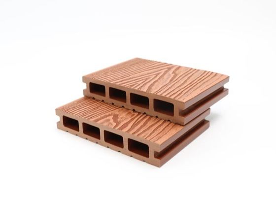 3d grabó en relieve el suelo compuesto plástico de madera al aire libre del Decking de madera de WPC