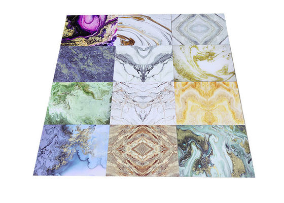 Prenda impermeable de mármol ULTRAVIOLETA de Decotion de la pared interior de la hoja 1220x2800m m del PVC