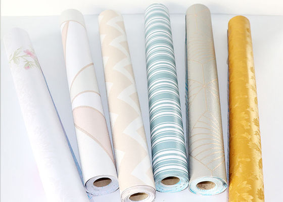 Decoración casera de lujo auta-adhesivo de Rolls del papel de empapelar del PVC del vinilo