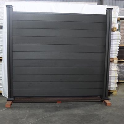 Vinilo compuesto el 1.8m decorativo el x 1.8m de Panels Plastic Wood de Wpc de la cerca al aire libre de la aislamiento no