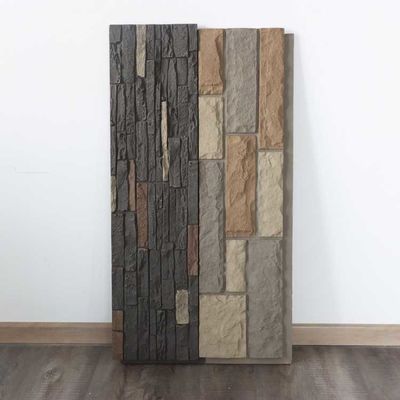 Revestimiento de textura de piedra Panel de pared 1,2 m Espuma ligera PU Cultura Faux
