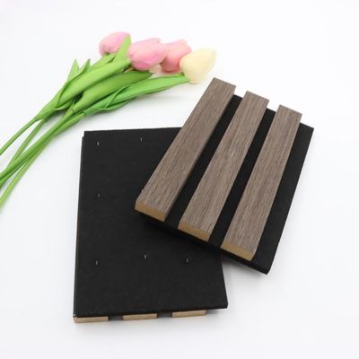 Tablero de panel de pared acústico personalizado 100% poliéster + MDF con insonorización de chapa