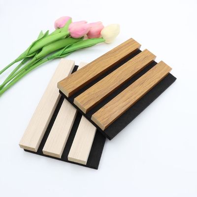 Tablero de panel de pared acústico personalizado 100% poliéster + MDF con insonorización de chapa