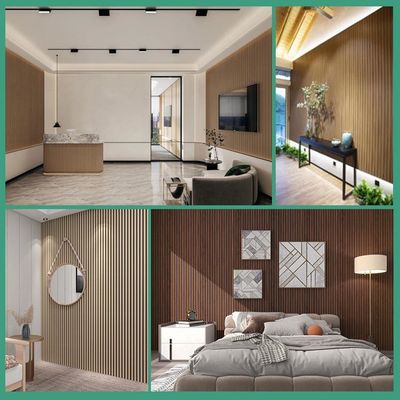 Tablero de panel de pared acústico personalizado 100% poliéster + MDF con insonorización de chapa