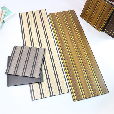 Panel de techo de PVC en relieve en 3D para paredes decorativas Moderno Panel de pared de superficie texturizada de revestimiento de pared de PVC fácil de limpiar