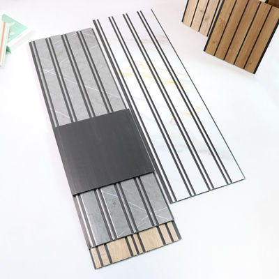 Panel de pared de PVC de grano de madera tablero de pared decorativo material ecológico para dormitorio sala de estar TV fondo de pared