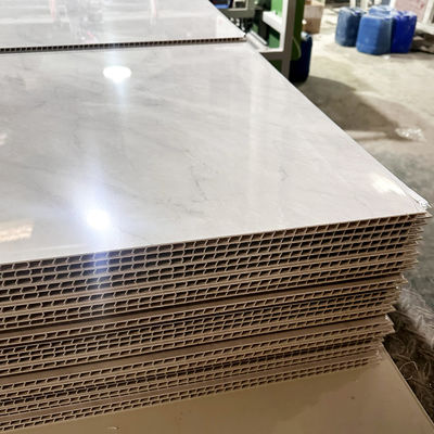 Panel de baño de plástico ecológico de mármol para paredes interiores Villa Apartamento Baño a prueba de agua