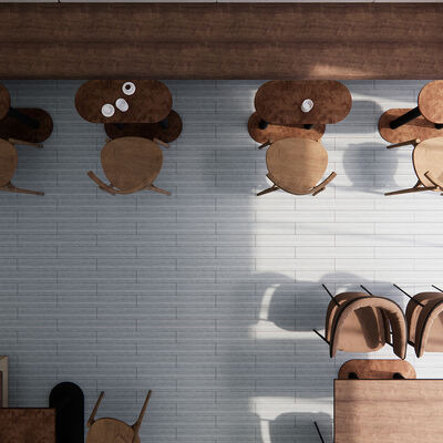 Película decorativa de piso fácil de instalar y quitar con patrones realistas