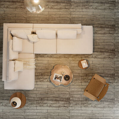 Pegador de piso de PVC impermeable para entusiastas del bricolaje