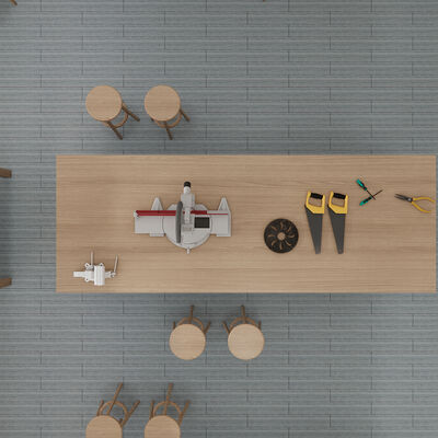 Pegatinas de baldosas adhesivas en formato rollo extra ancho para habitaciones o espacios más grandes