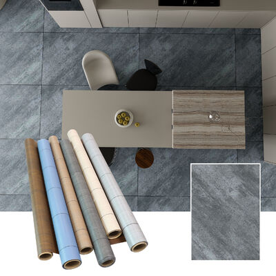 0.5mm Material de decoración de pegatinas de suelo autoadhesivas de PVC ecológico