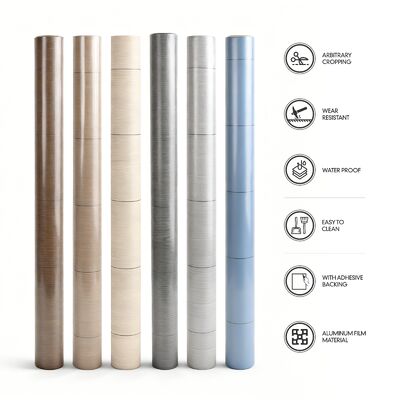 0.5mm Material de decoración de pegatinas de suelo autoadhesivas de PVC ecológico