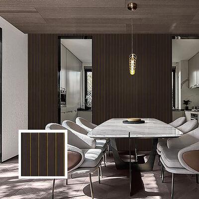 Panel de pared de techo estriado de PVC resistente a la humedad, fácil de instalar, para decoración de paredes de techo de interiores modernos