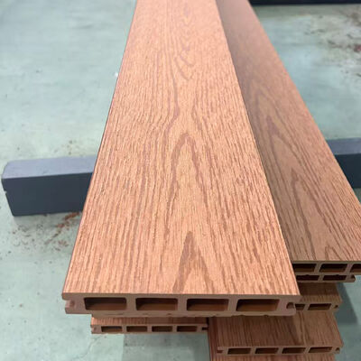 Sistema de paneles de pared de WPC para exteriores Compuesto de plástico de madera impermeable para revestimiento de paredes exteriores