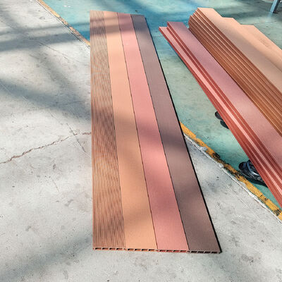 Sistema de paneles de pared de WPC para exteriores Compuesto de plástico de madera impermeable para revestimiento de paredes exteriores