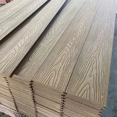 Sistema de paneles de pared de WPC para exteriores Compuesto de plástico de madera impermeable para revestimiento de paredes exteriores