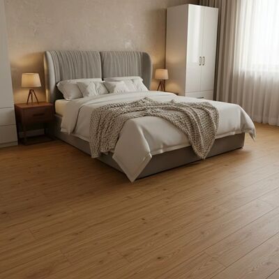 Tablón flotante impermeable de la cerradura del tecleo de la capa del desgaste del piso 20mil del vinilo rígido del proceso estadístico 5m m