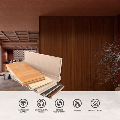 Panel de pared de PVC para uso de oficinas comerciales