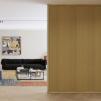 Panel divisor de PVC impermeable, ignífugo y a prueba de humedad para decoración de interiores de oficinas