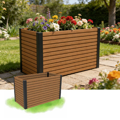 Caja de plantación de camas de jardín al aire libre con material ignífugo resistente al fuego y ecológico para plantar en el patio trasero