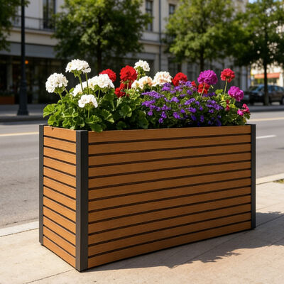 Caja de plantación de camas de jardín al aire libre con material ignífugo resistente al fuego y ecológico para plantar en el patio trasero