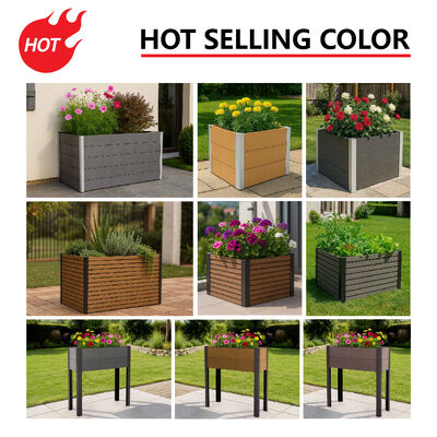 Caja de plantación de camas de jardín al aire libre con material ignífugo resistente al fuego y ecológico para plantar en el patio trasero