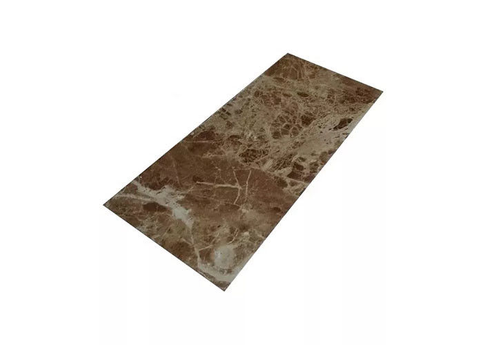 alto decorativo interior de la hoja del mármol del PVC de 1220x2800m m brillante para el cuarto de baño