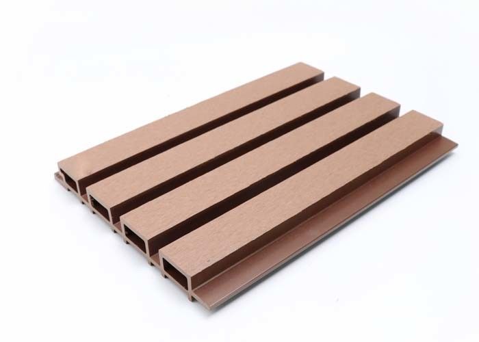 Decoración al aire libre del exterior WPC de pared de la protuberancia compuesta plástica de madera del panel 28m m Co