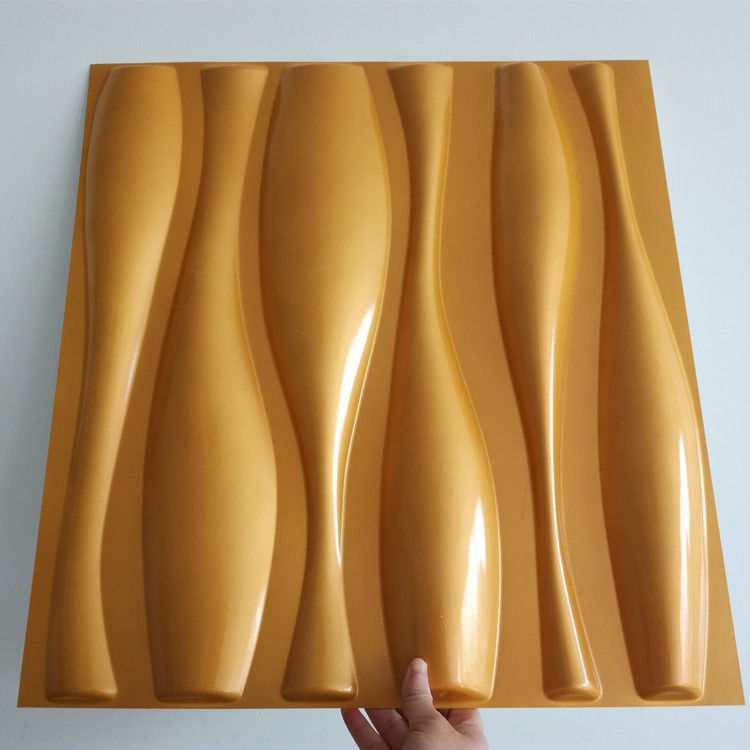 PVC interior casero decorativo 100% del diseño moderno de los paneles de pared 3D de los 50x50cm