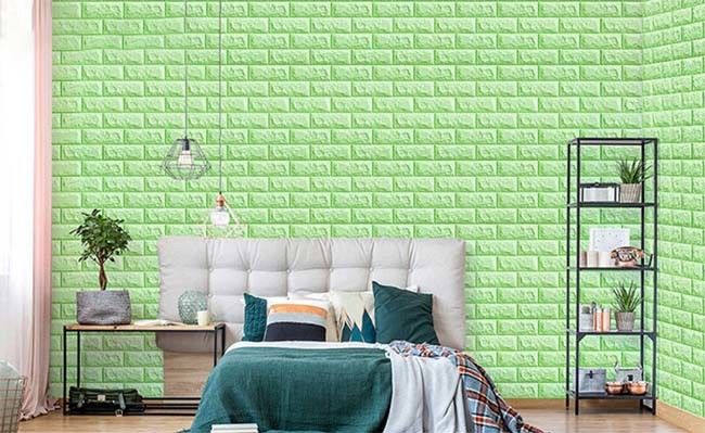 Papel pintado fuerte de la espuma del ladrillo del vinilo de la viscosidad 3D para la decoración de la pared