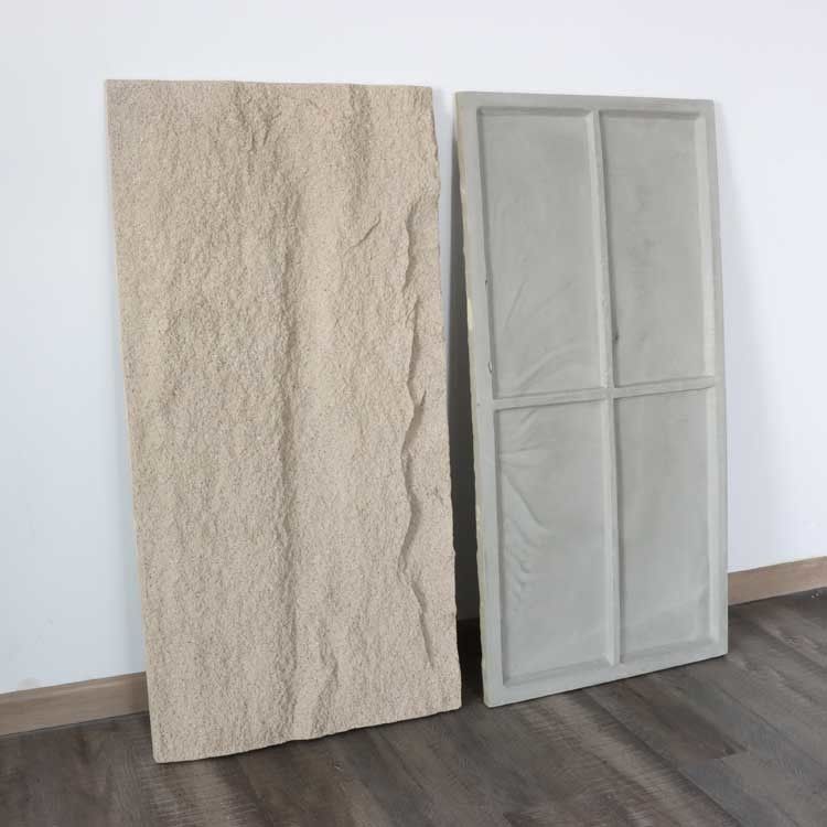 piedra decorativa de lujo de la simulación de la decoración del panel de pared de piedra de la seta de la PU de 120 * de los 60cm