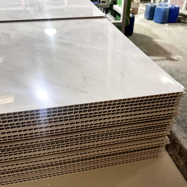 Panel de baño de plástico ecológico de mármol para paredes interiores Villa Apartamento Baño a prueba de agua