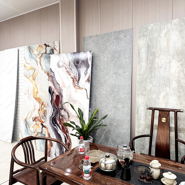 Panel de pared de ducha de PVC impermeable ecológico con superficie fácil de limpiar