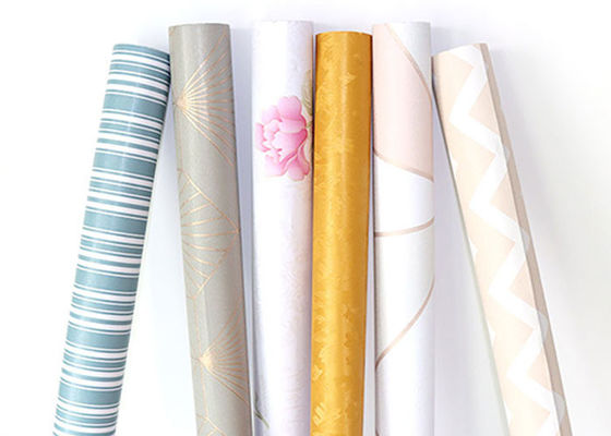 La etiqueta engomada ventajosa del papel pintado del PVC del papel de contacto del vinilo del PVC de la cáscara rueda el mármol imprimible