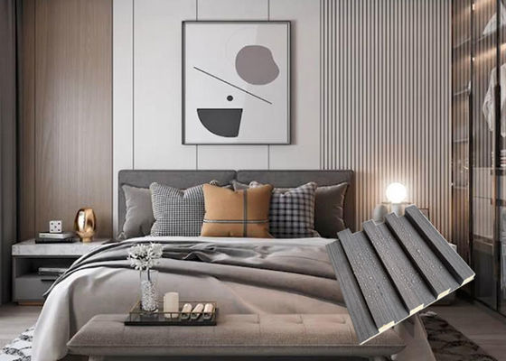 Revestimiento plástico de madera de la pared del hueco de lujo del panel de pared de WPC para la decoración casera