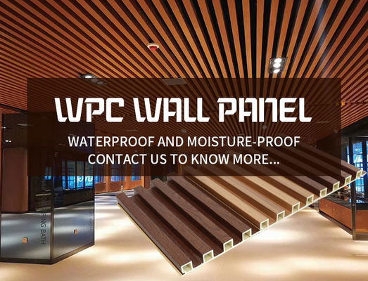 Compuesto plástico de Wpc de la decoración de la pared interior de pared de madera decorativa interior del panel