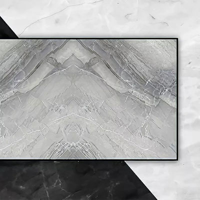 Hoja ULTRAVIOLETA del alto de 1220x2440m m 3m m del PVC de pared del panel mármol brillante del PVC