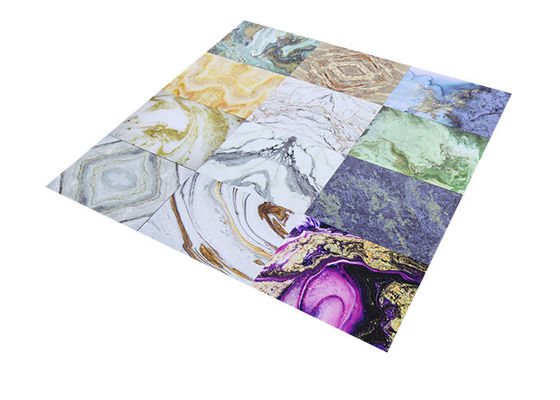 hoja 3D del mármol del PVC de 1220x2440mmx3m m que imprime el panel ULTRAVIOLETA decorativo