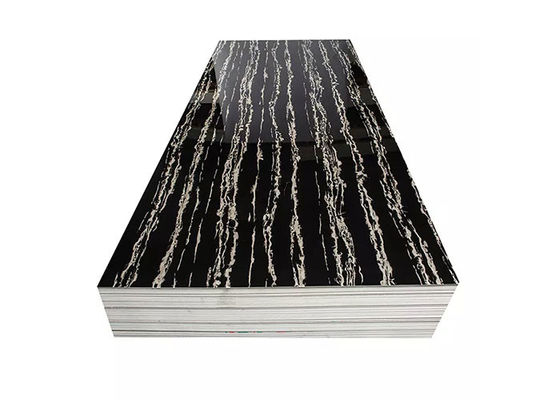 hoja de mármol ULTRAVIOLETA del PVC 4x8 de 3m m para la decoración interior de la pared