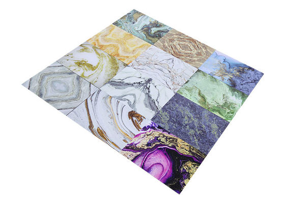 hoja de mármol ULTRAVIOLETA del PVC 4x8 de 3m m para la decoración interior de la pared