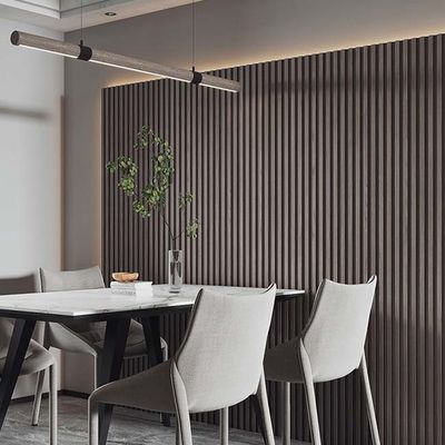 El nuevo estilo fácil instala el panel de pared interior del revestimiento de la pared de la decoración WPC 3D