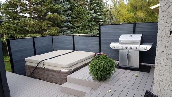Tablero compuesto plástico de madera de Deco del Decking de WPC que suela para la decoración al aire libre del jardín